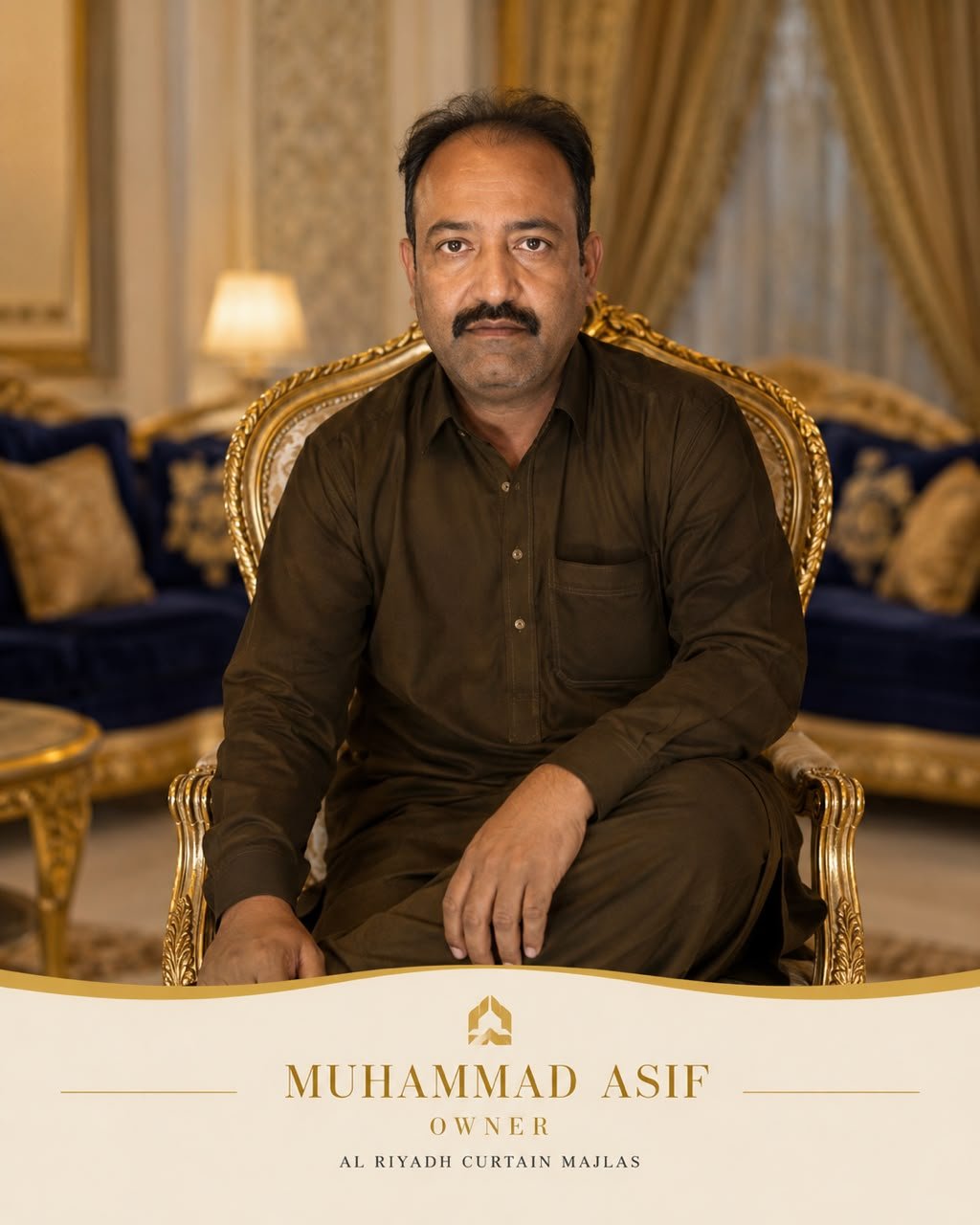 Muhammad Asif - Owner of Al Riyadh Curtain Majlas